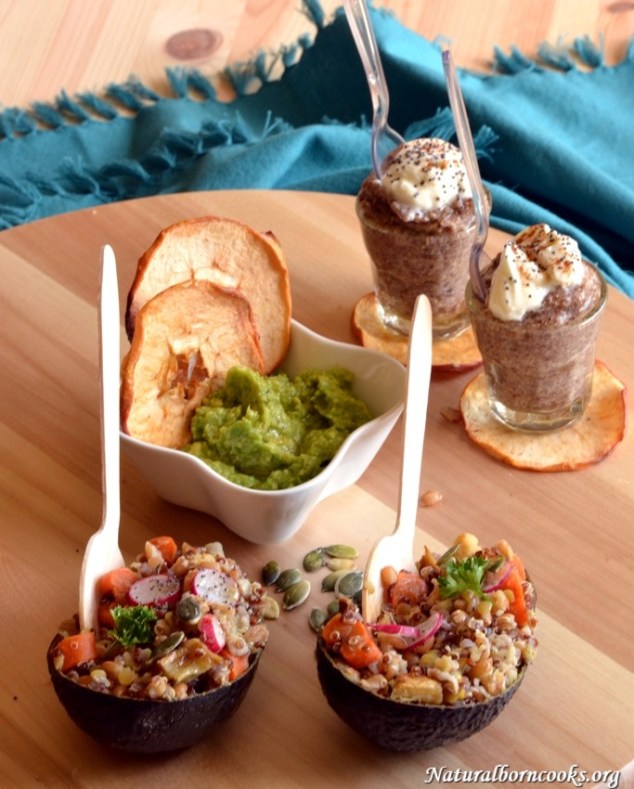 Quinoa_farro_red_lentils_salad_hummus