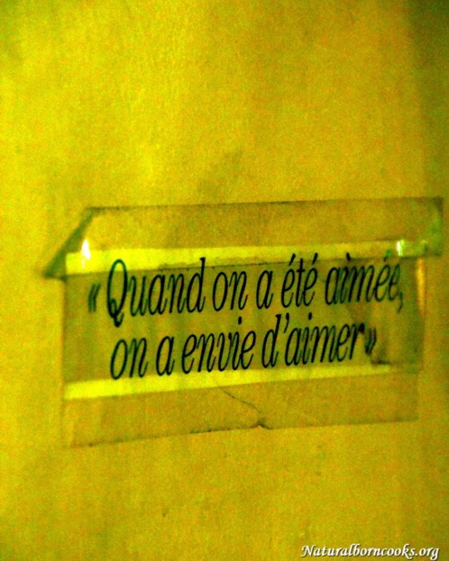 When you has been loved, you crave to love